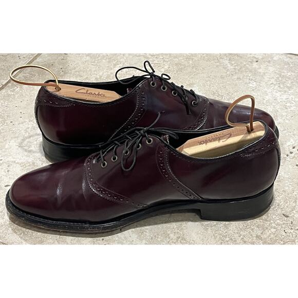 FLORSHEIM IMPERIAL Men's Leather Dress Shoes Blucher Brown Cordovan VTG USA 10D - Picture 6 of 15